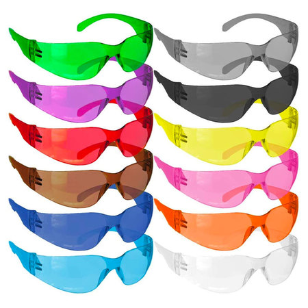 SAFE HANDLER Hyline Full Color Variety Safety Glasses (12-Pack) SH-HYSG-CLCT-ES01-12